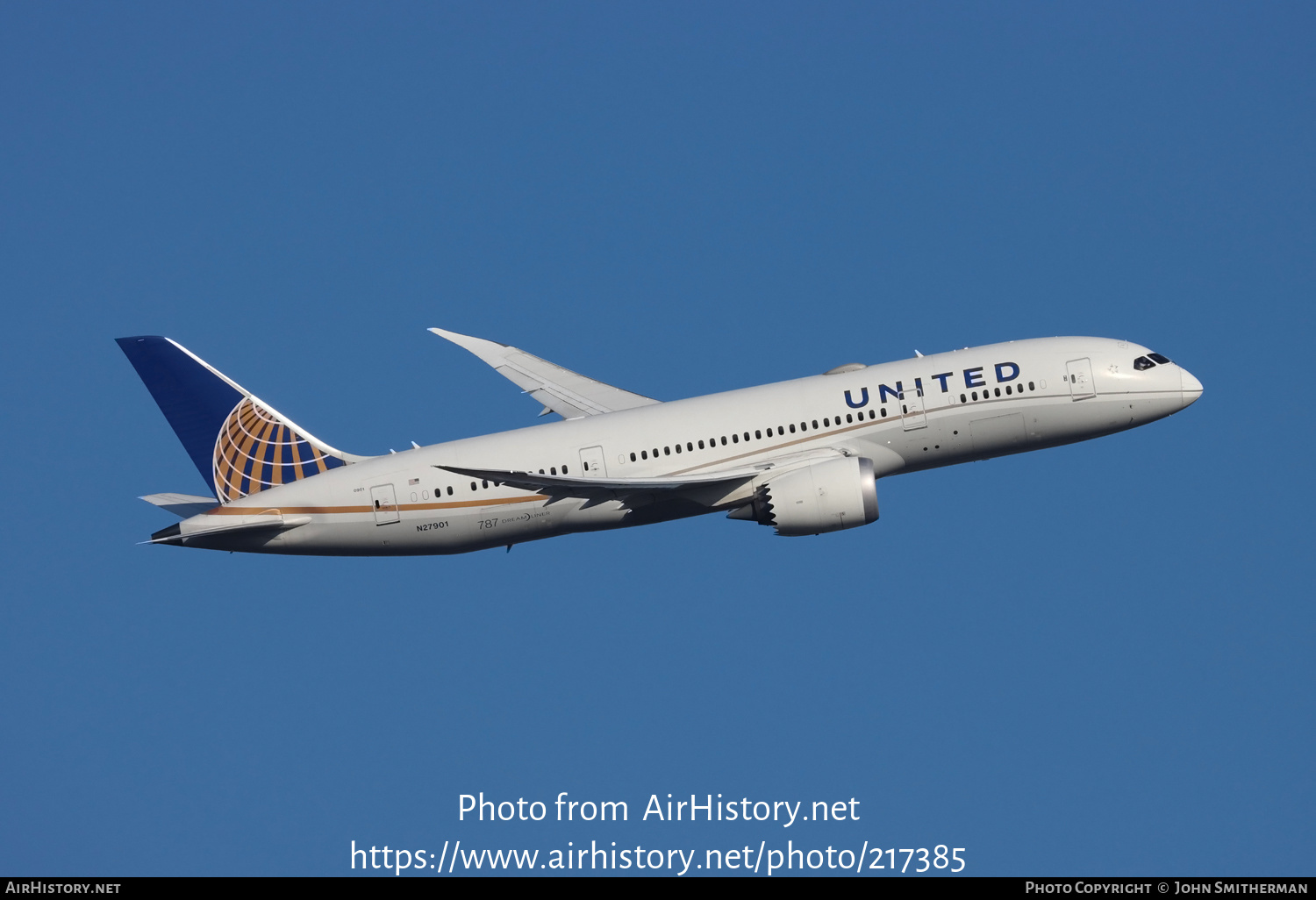 Aircraft Photo of N27901 | Boeing 787-8 Dreamliner | United Airlines | AirHistory.net #217385