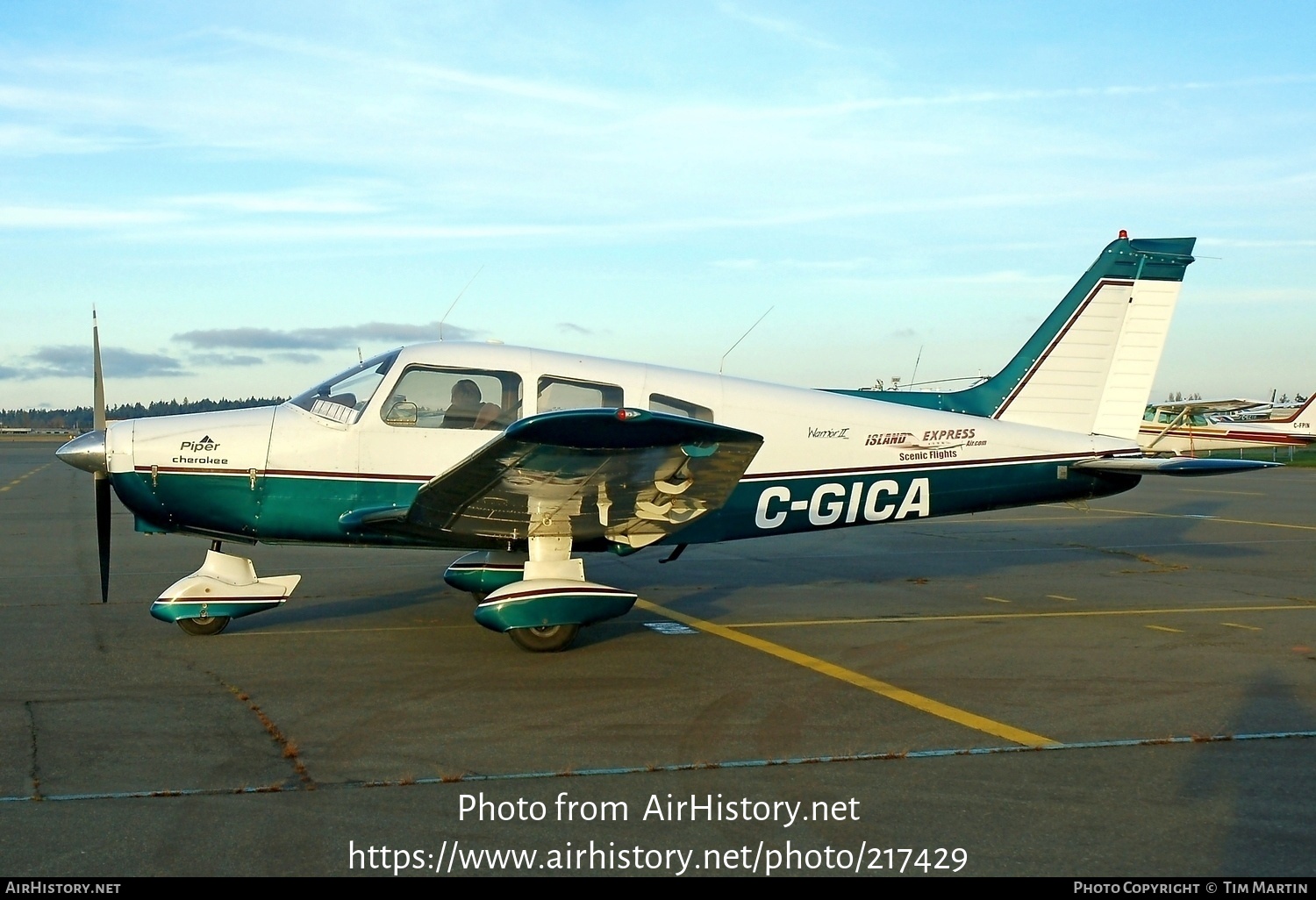 Aircraft Photo of C-GICA | Piper PA-28-151 Cherokee Warrior II | Island Express Air | AirHistory.net #217429