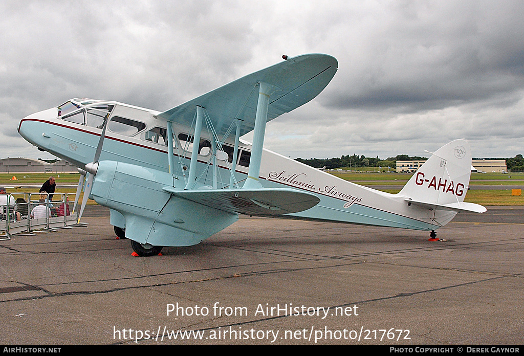 Aircraft Photo of G-AHAG | De Havilland D.H. 89A Dragon Rapide | AirHistory.net #217672