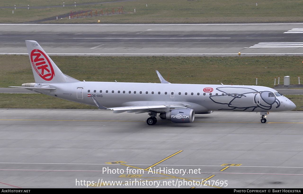 Aircraft Photo of OE-IXG | Embraer 190LR (ERJ-190-100LR) | Niki | AirHistory.net #217695