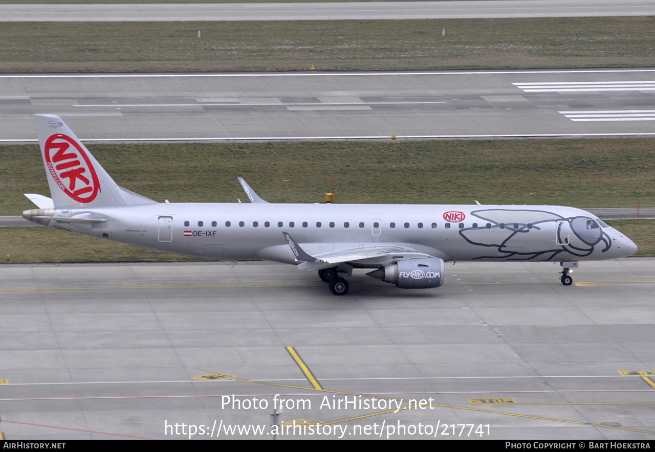 Aircraft Photo of OE-IXF | Embraer 190LR (ERJ-190-100LR) | Niki | AirHistory.net #217741