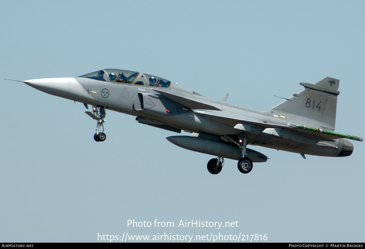 Aircraft Photo of 39814 | Saab JAS 39B Gripen | Sweden - Air Force | AirHistory.net #217816