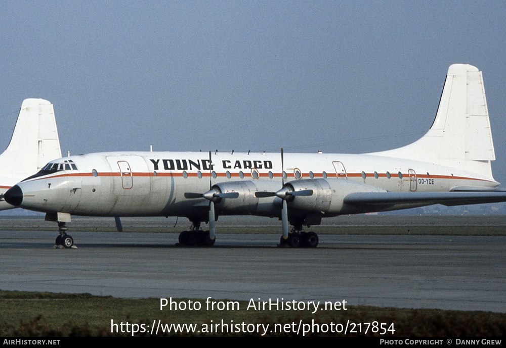 Aircraft Photo of OO-YCE | Bristol 175 Britannia 253F | Young Cargo | AirHistory.net #217854