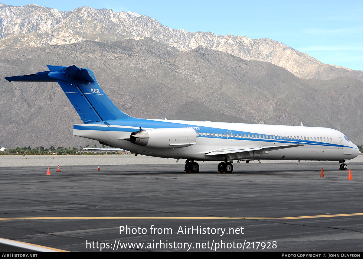 Aircraft Photo of N287KB | McDonnell Douglas MD-87 (DC-9-87) | KEB Aircraft | AirHistory.net #217928