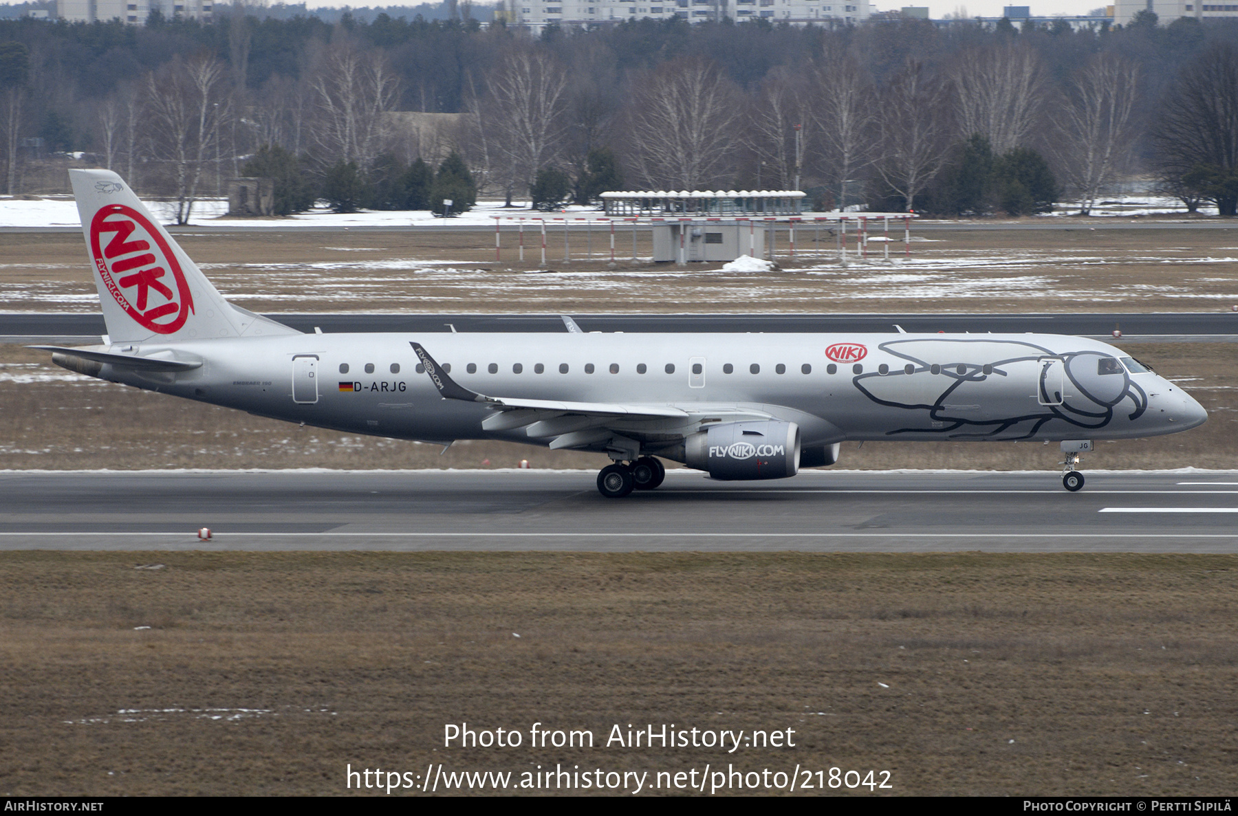 Aircraft Photo of D-ARJG | Embraer 190LR (ERJ-190-100LR) | Niki | AirHistory.net #218042