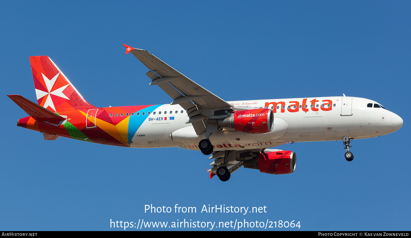 Aircraft Photo of 9H-AEK | Airbus A320-211 | Air Malta | AirHistory.net #218064