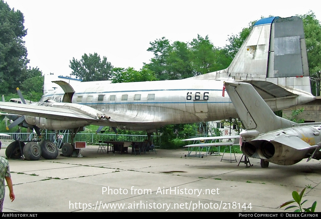 Aircraft Photo of 666 | Ilyushin Il-14P | CAAC - Civil Aviation Administration of China | AirHistory.net #218144