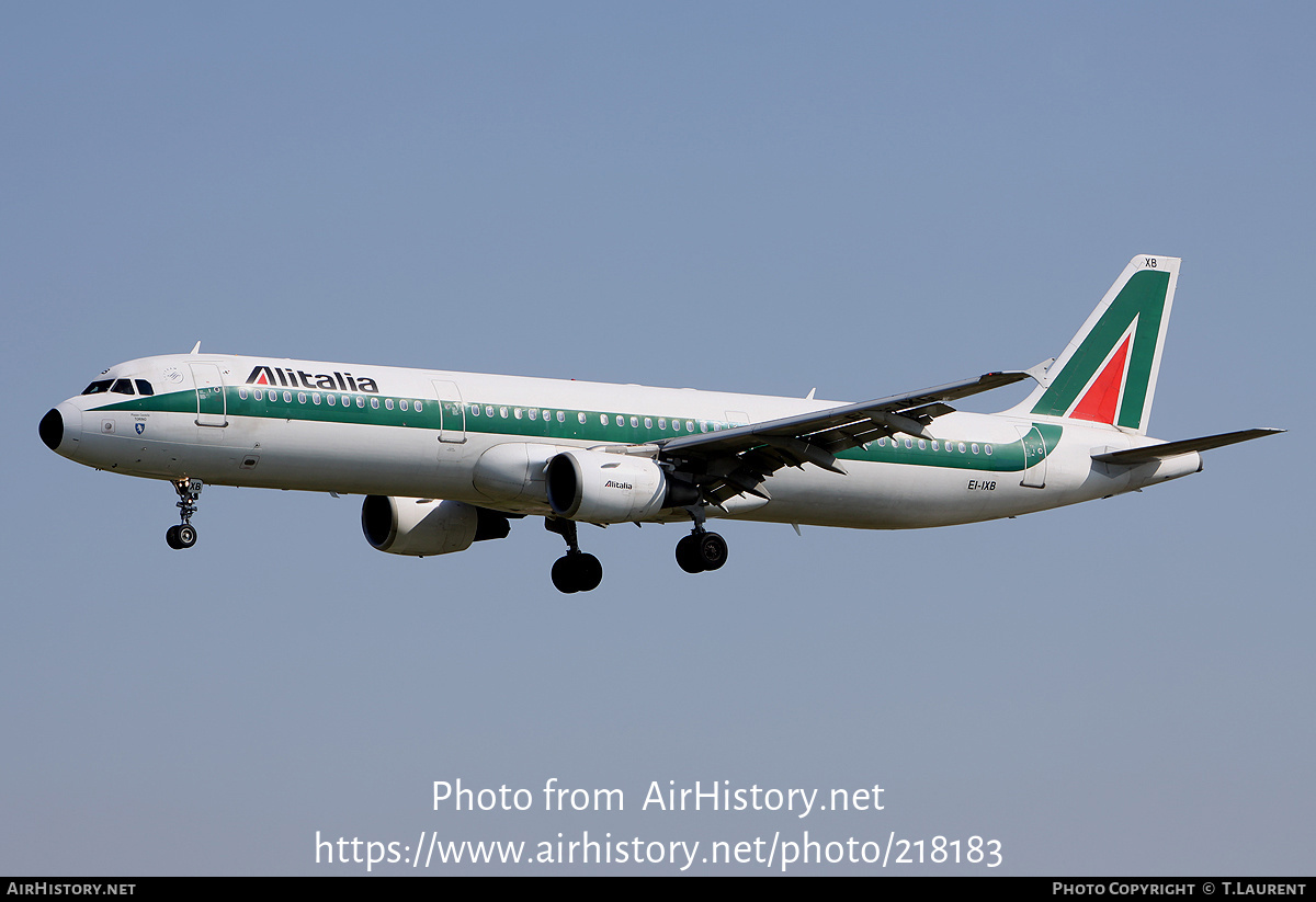 Aircraft Photo of EI-IXB | Airbus A321-112 | Alitalia | AirHistory.net #218183