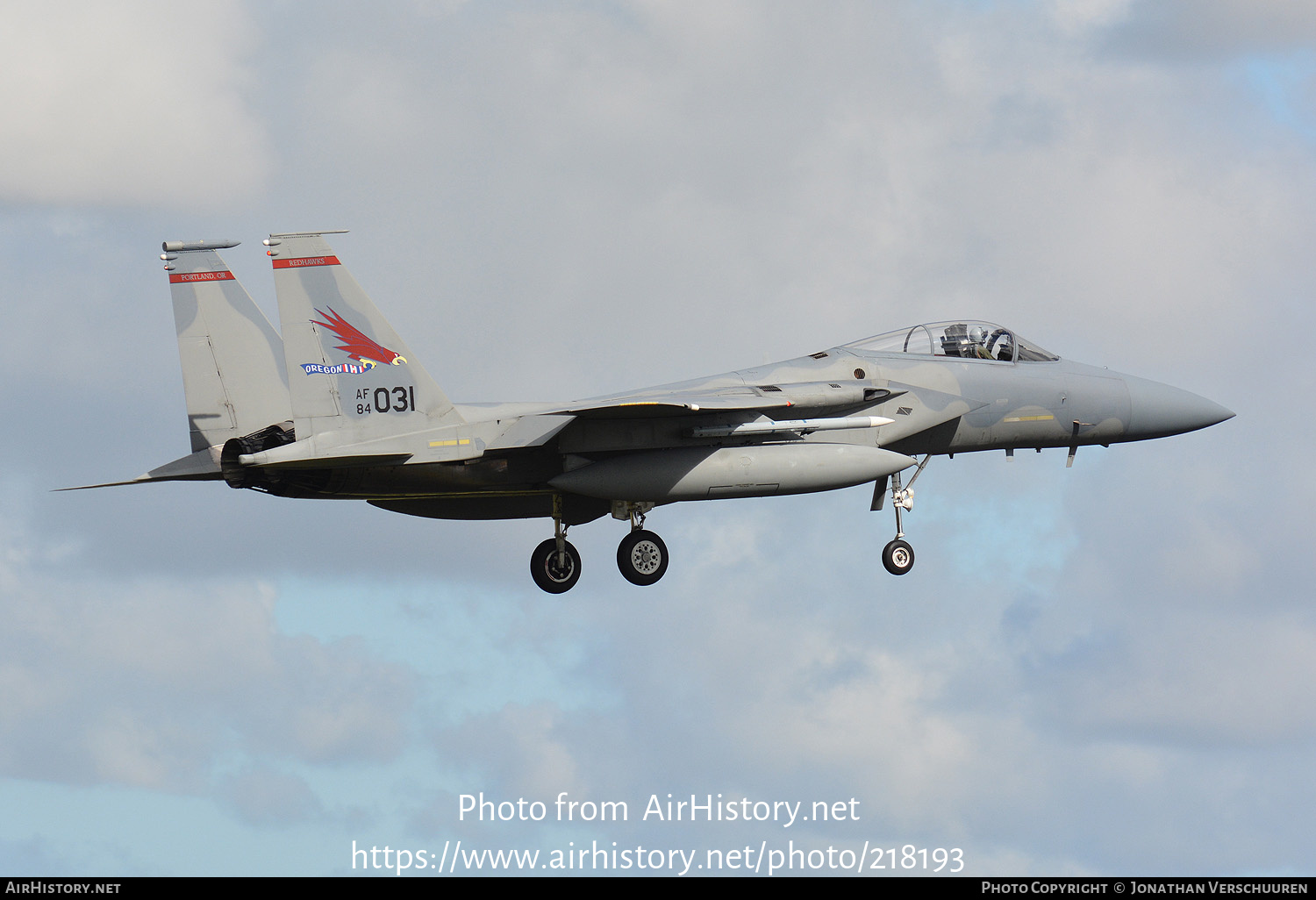 Aircraft Photo of 84-0031 / AF84-031 | McDonnell Douglas F-15C Eagle | USA - Air Force | AirHistory.net #218193