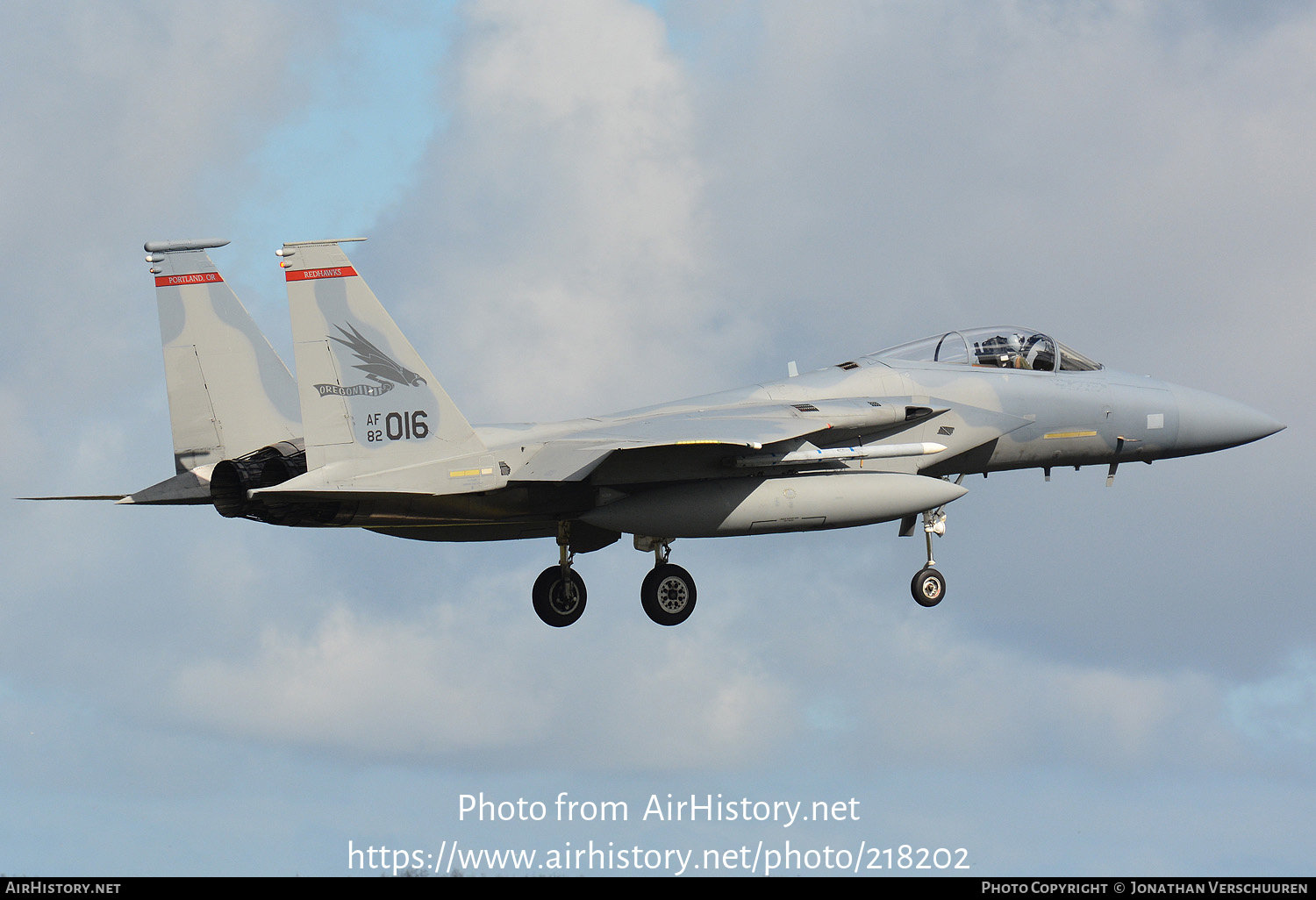 Aircraft Photo of 82-0016 / AF82-016 | McDonnell Douglas F-15C Eagle | USA - Air Force | AirHistory.net #218202