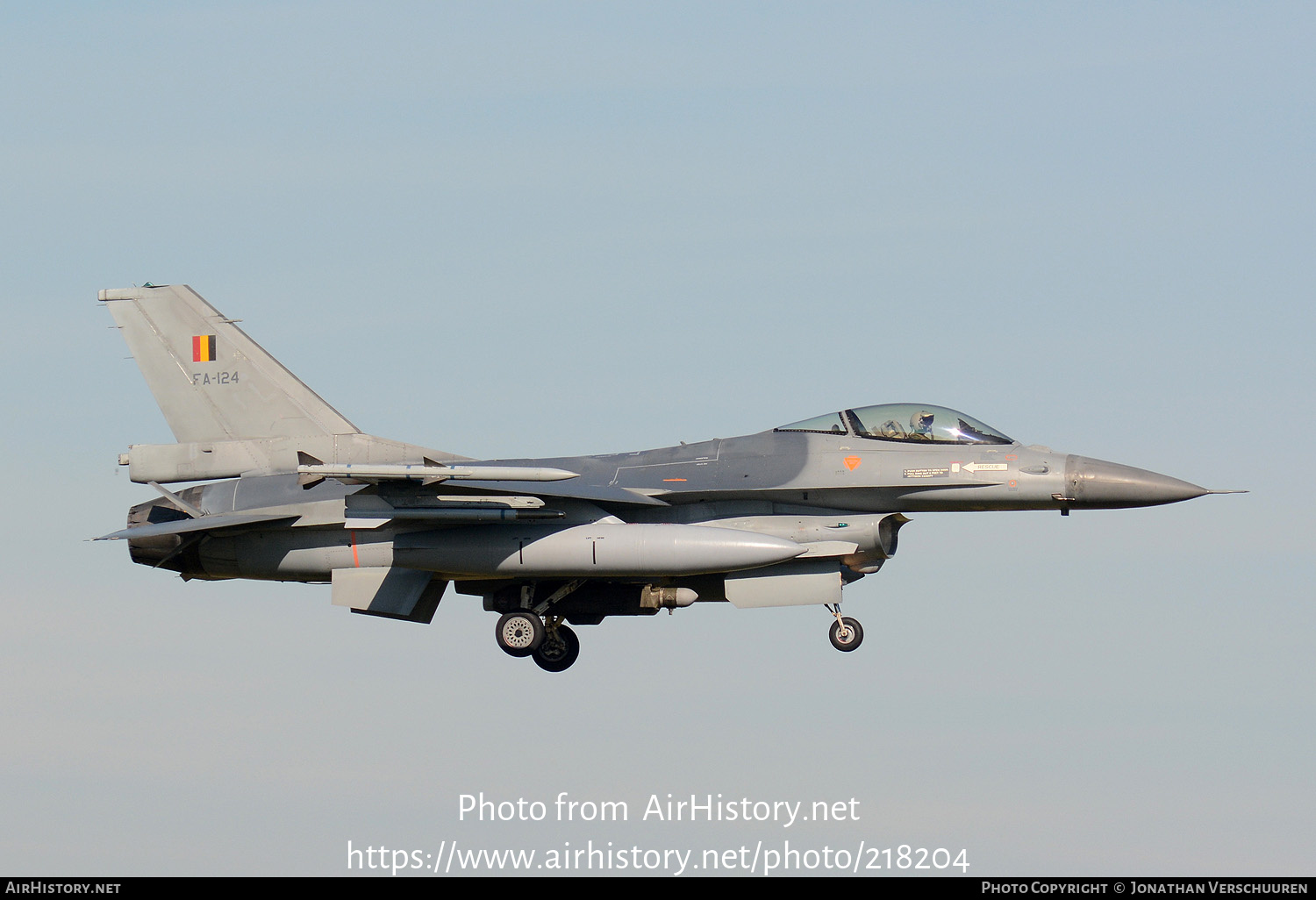 Aircraft Photo of FA-124 | General Dynamics F-16AM Fighting Falcon | Belgium - Air Force | AirHistory.net #218204