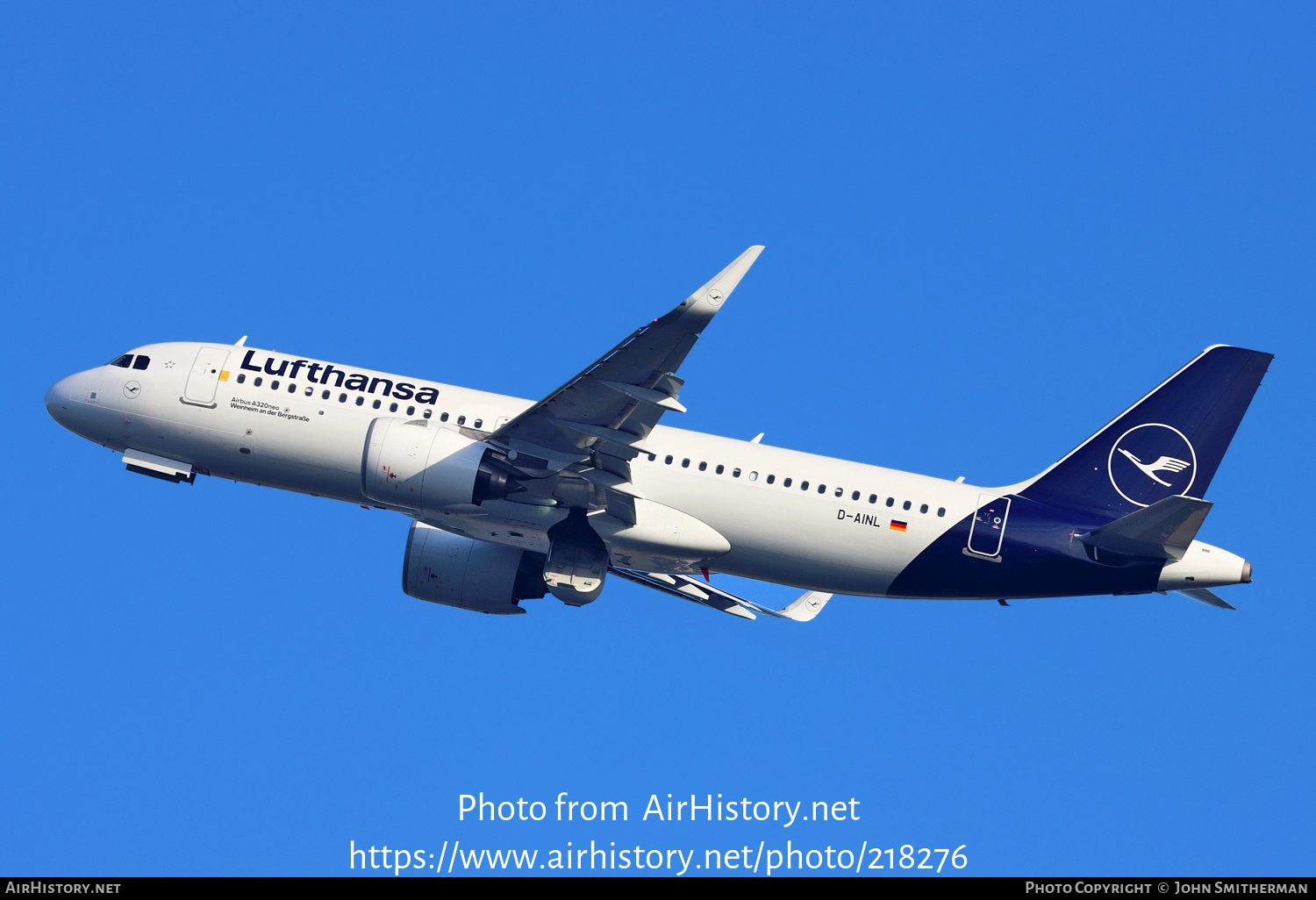 Aircraft Photo of D-AINL | Airbus A320-271N | Lufthansa | AirHistory.net #218276