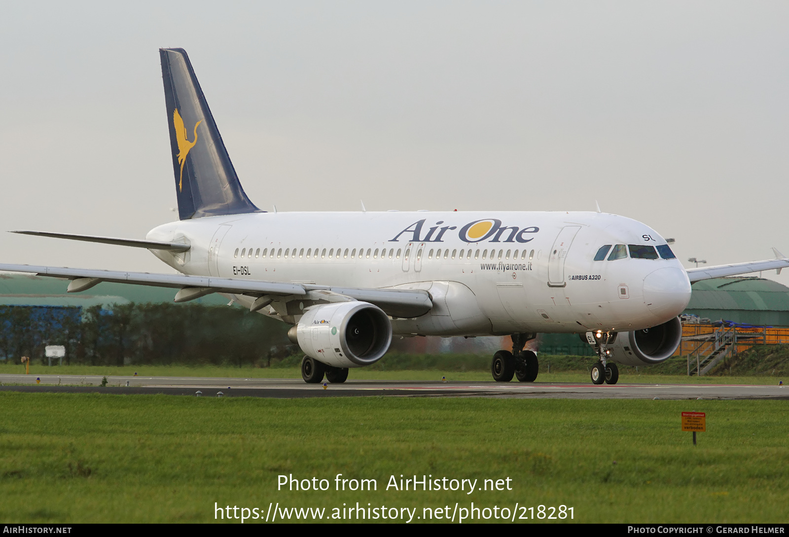 Aircraft Photo of EI-DSL | Airbus A320-216 | Air One | AirHistory.net #218281