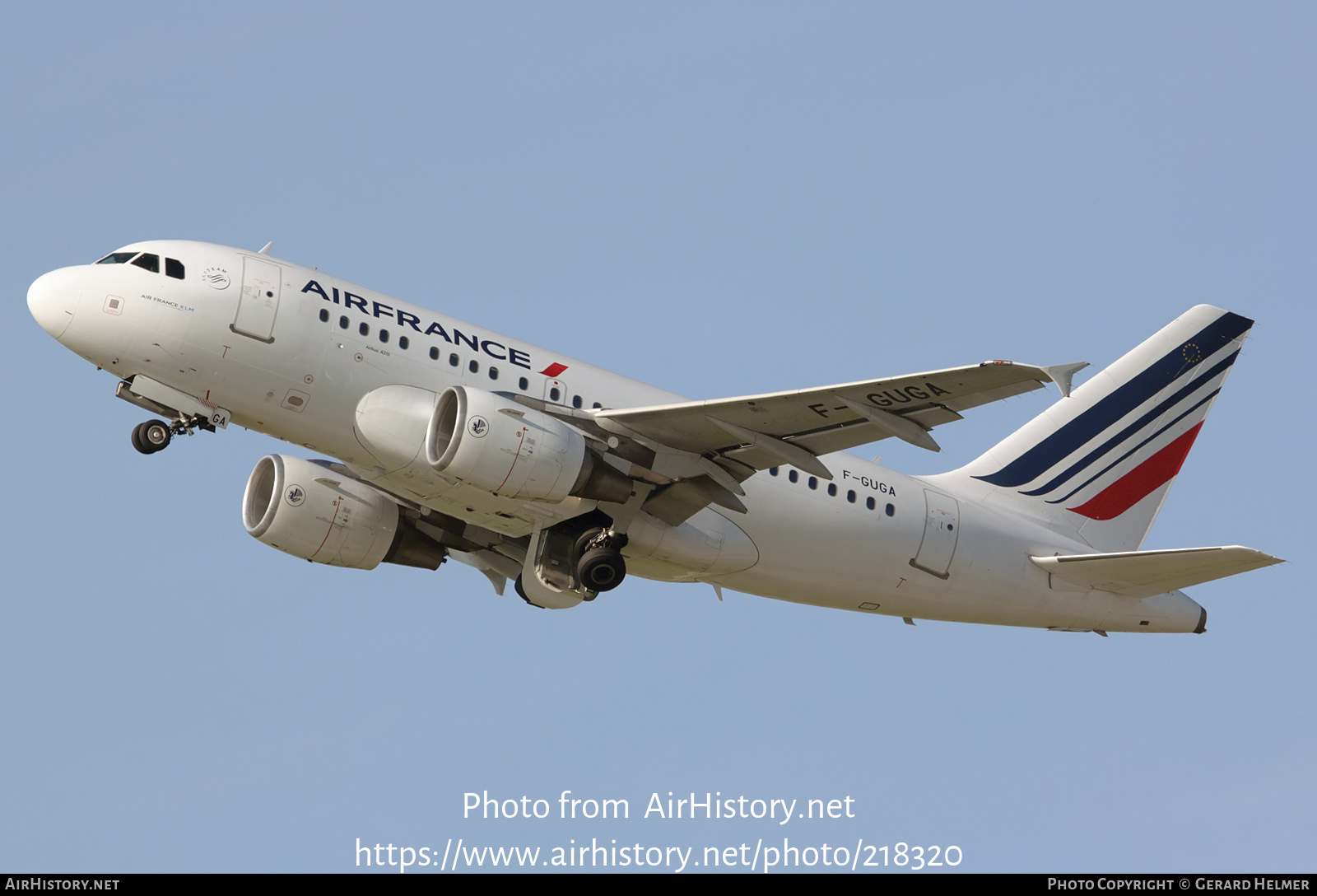 Aircraft Photo of F-GUGA | Airbus A318-111 | Air France | AirHistory.net #218320