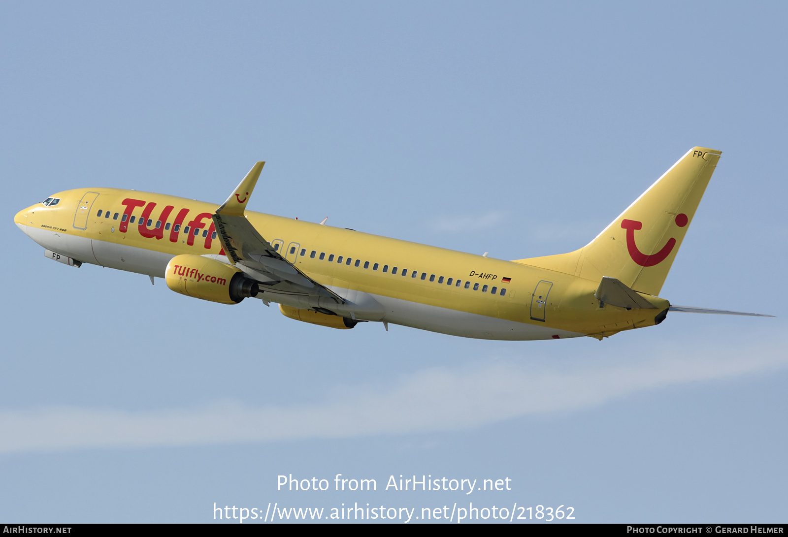 Aircraft Photo of D-AHFP | Boeing 737-8K5 | TUIfly | AirHistory.net #218362