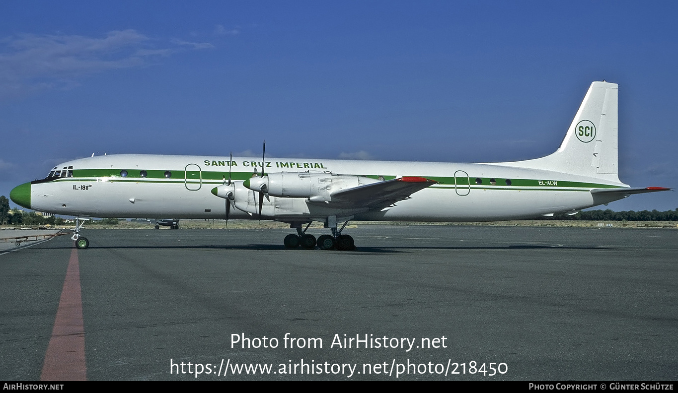 Aircraft Photo of EL-ALW | Ilyushin Il-18V | Santa Cruz Imperial - SCI | AirHistory.net #218450