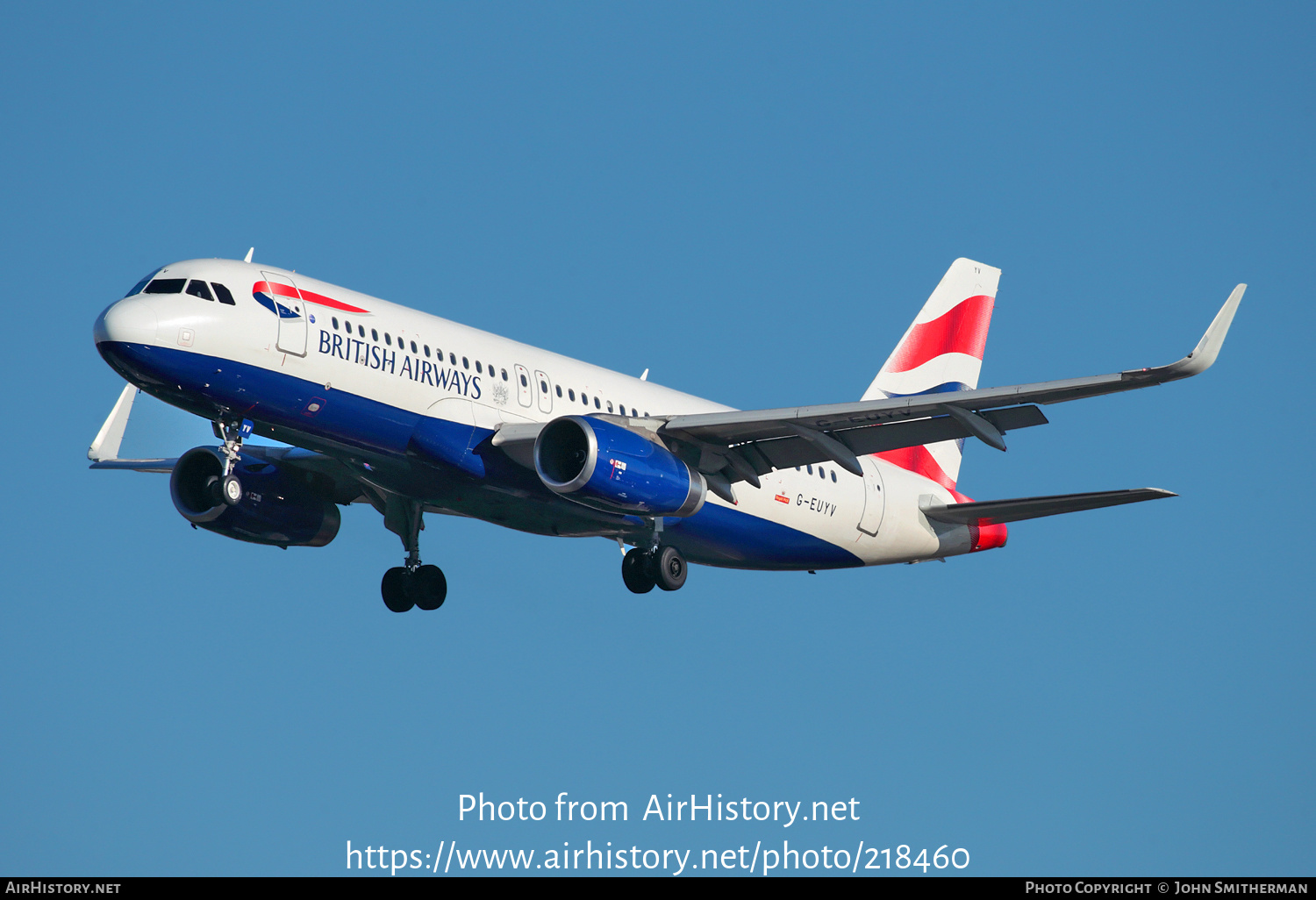 Aircraft Photo of G-EUYV | Airbus A320-232 | British Airways | AirHistory.net #218460