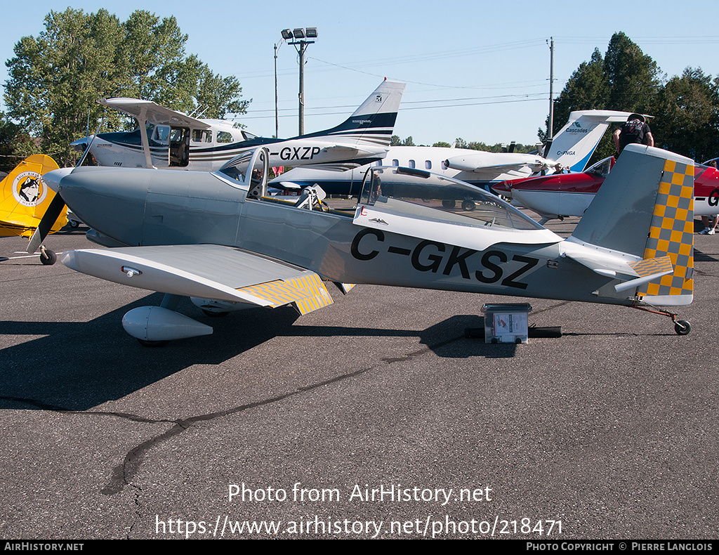 Aircraft Photo of C-GKSZ | Van's RV-8 | AirHistory.net #218471