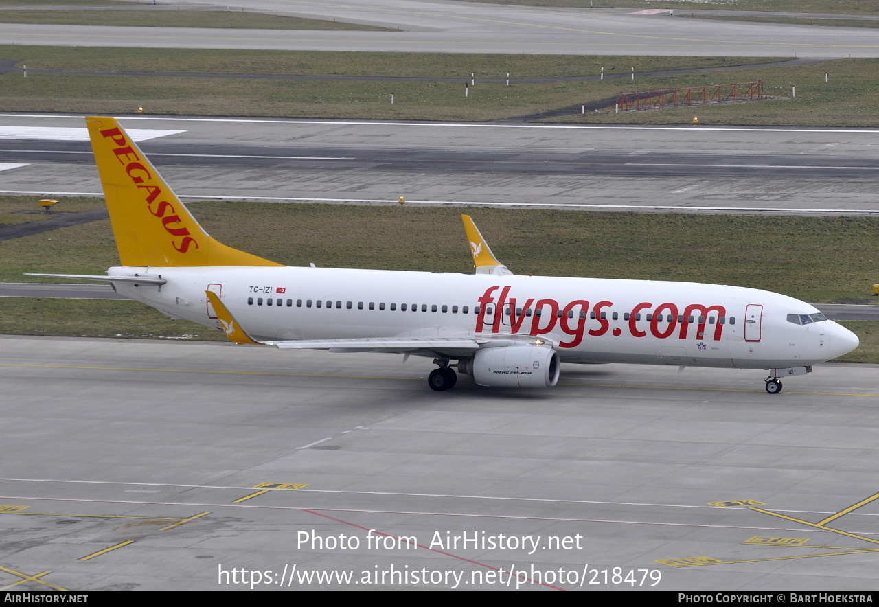 Aircraft Photo of TC-IZI | Boeing 737-8GJ | Pegasus Airlines | AirHistory.net #218479