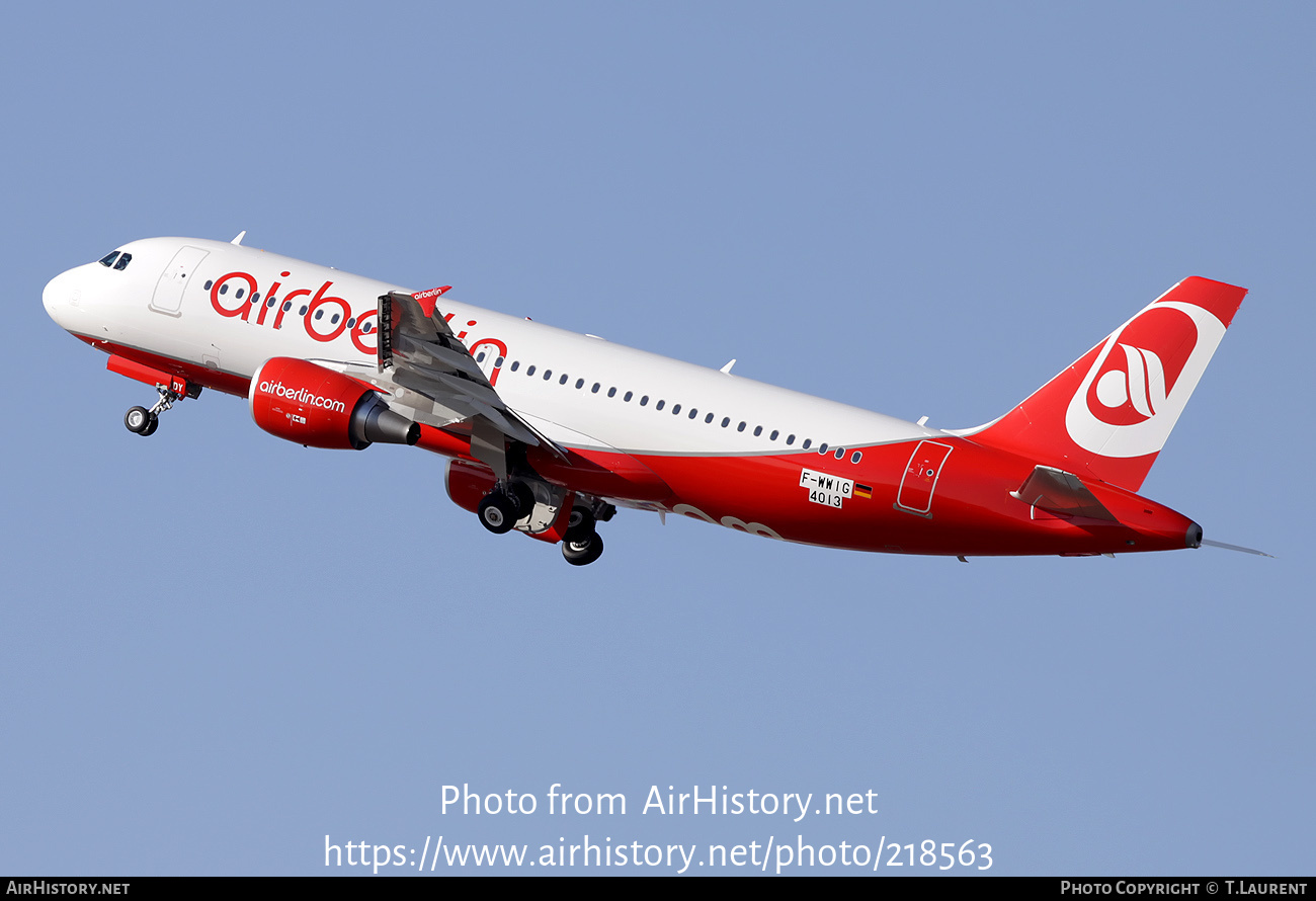 Aircraft Photo of F-WWIG | Airbus A320-214 | Air Berlin | AirHistory.net #218563