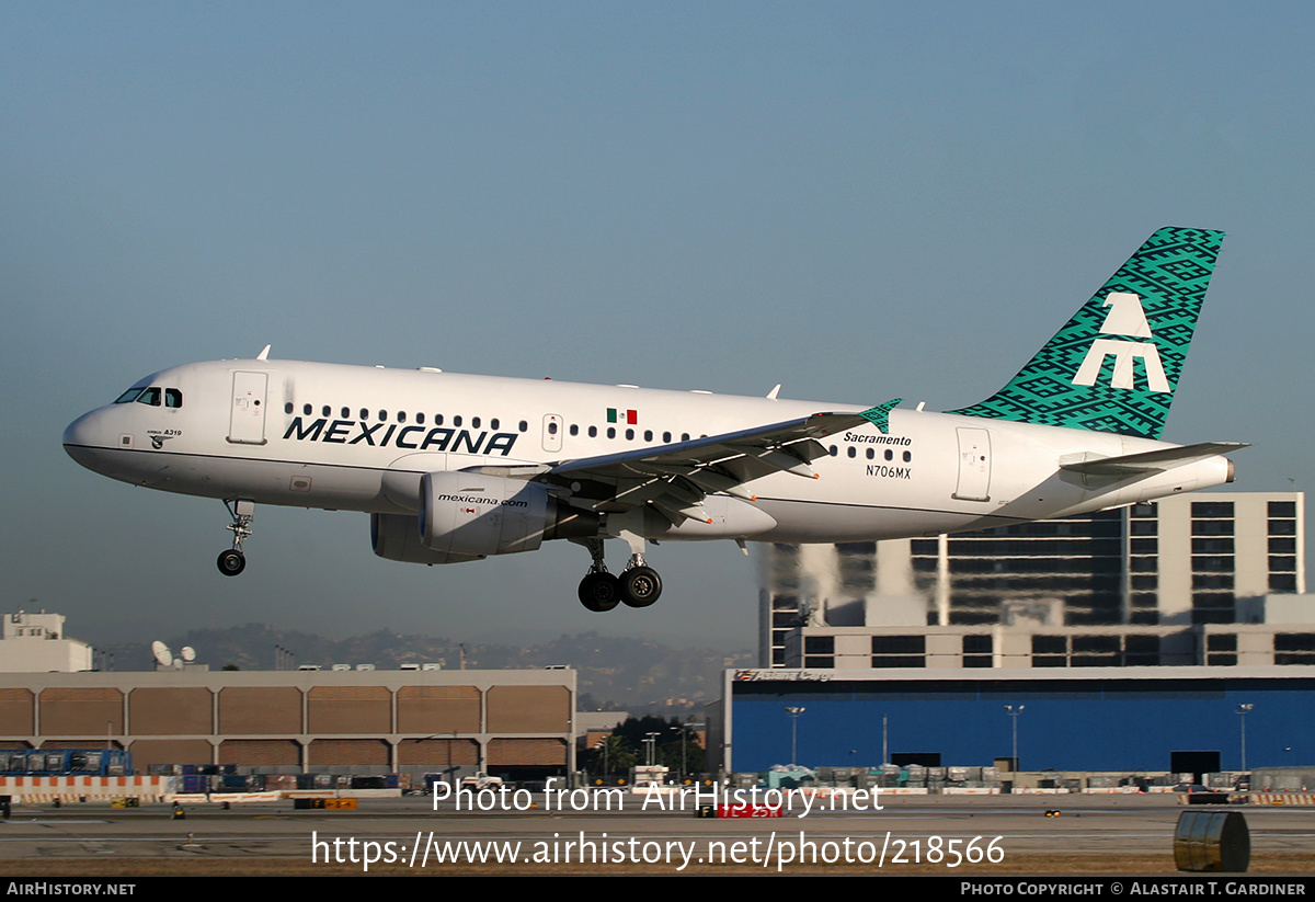 Aircraft Photo of N706MX | Airbus A319-112 | Mexicana | AirHistory.net #218566