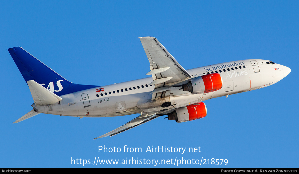 Aircraft Photo of LN-TUF | Boeing 737-705 | Scandinavian Airlines - SAS | AirHistory.net #218579