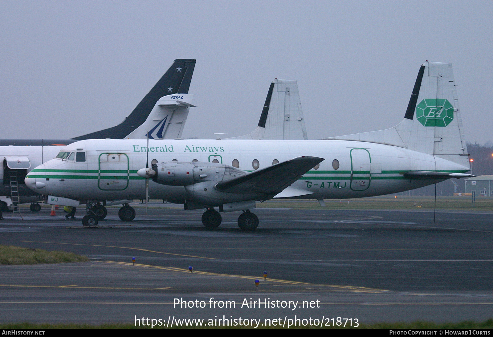 Aircraft Photo of G-ATMJ | Hawker Siddeley HS-748 Srs2A/225 | Emerald Airways | AirHistory.net #218713