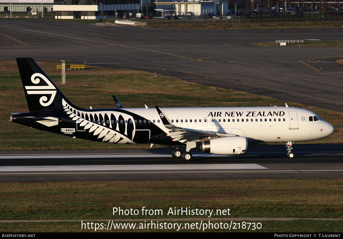 Aircraft Photo of F-WWBQ | Airbus A320-232 | Air New Zealand | AirHistory.net #218730