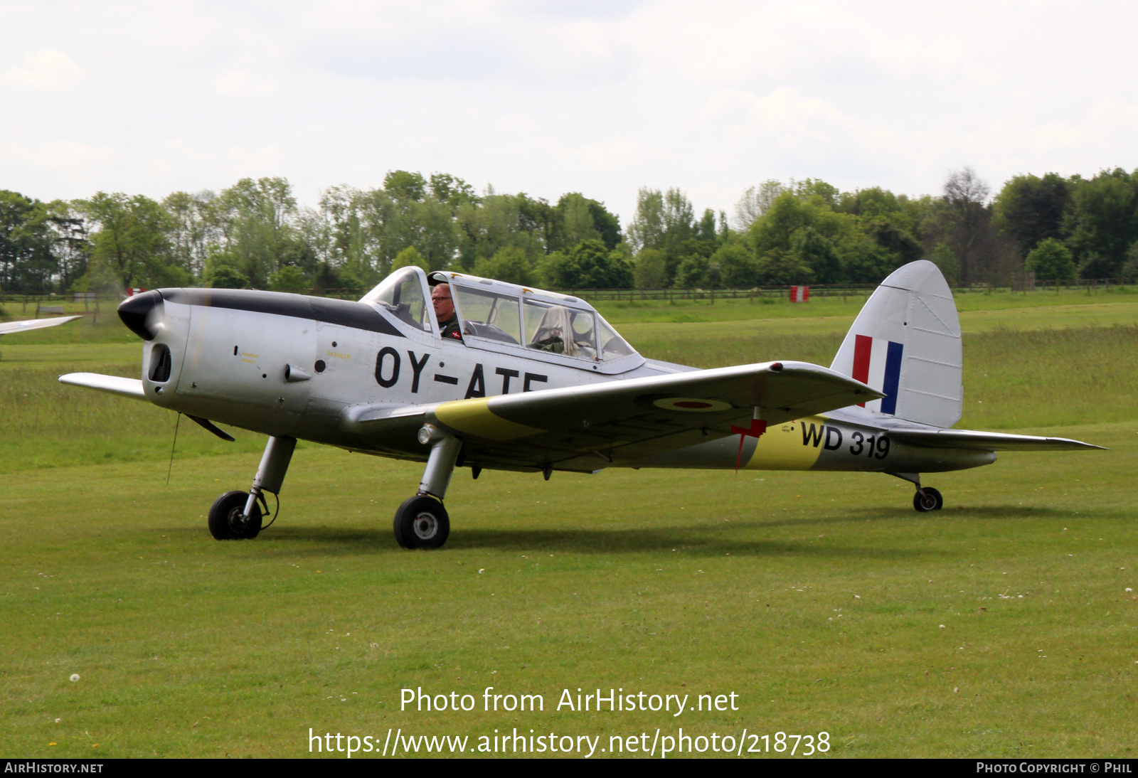 Aircraft Photo of OY-ATF / WD319 | De Havilland Canada DHC-1 Chipmunk Mk22 | UK - Air Force | AirHistory.net #218738