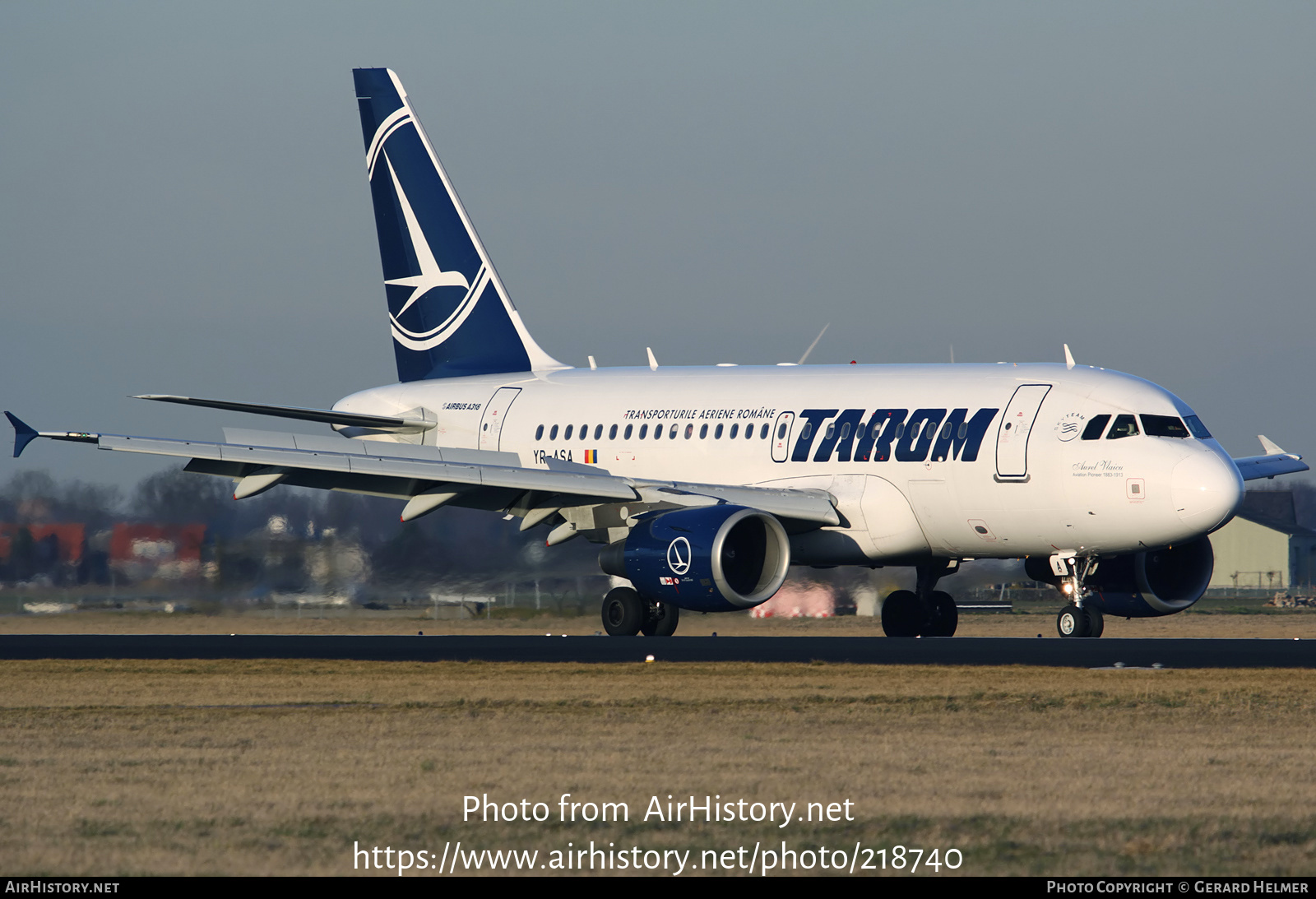 Aircraft Photo of YR-ASA | Airbus A318-111 | TAROM - Transporturile Aeriene Române | AirHistory.net #218740