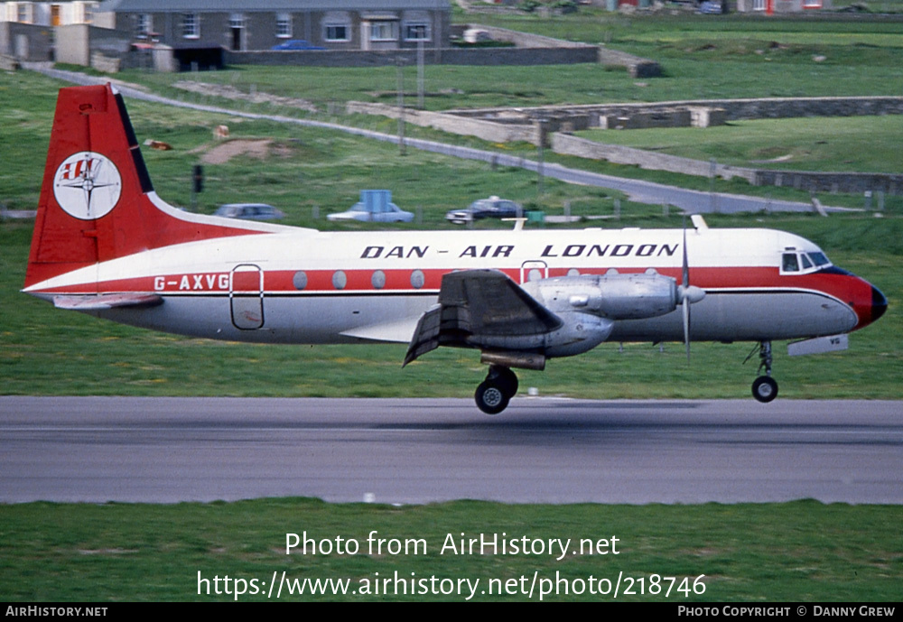 Aircraft Photo of G-AXVG | Hawker Siddeley HS-748 Srs2A/226 | Dan-Air London | AirHistory.net #218746