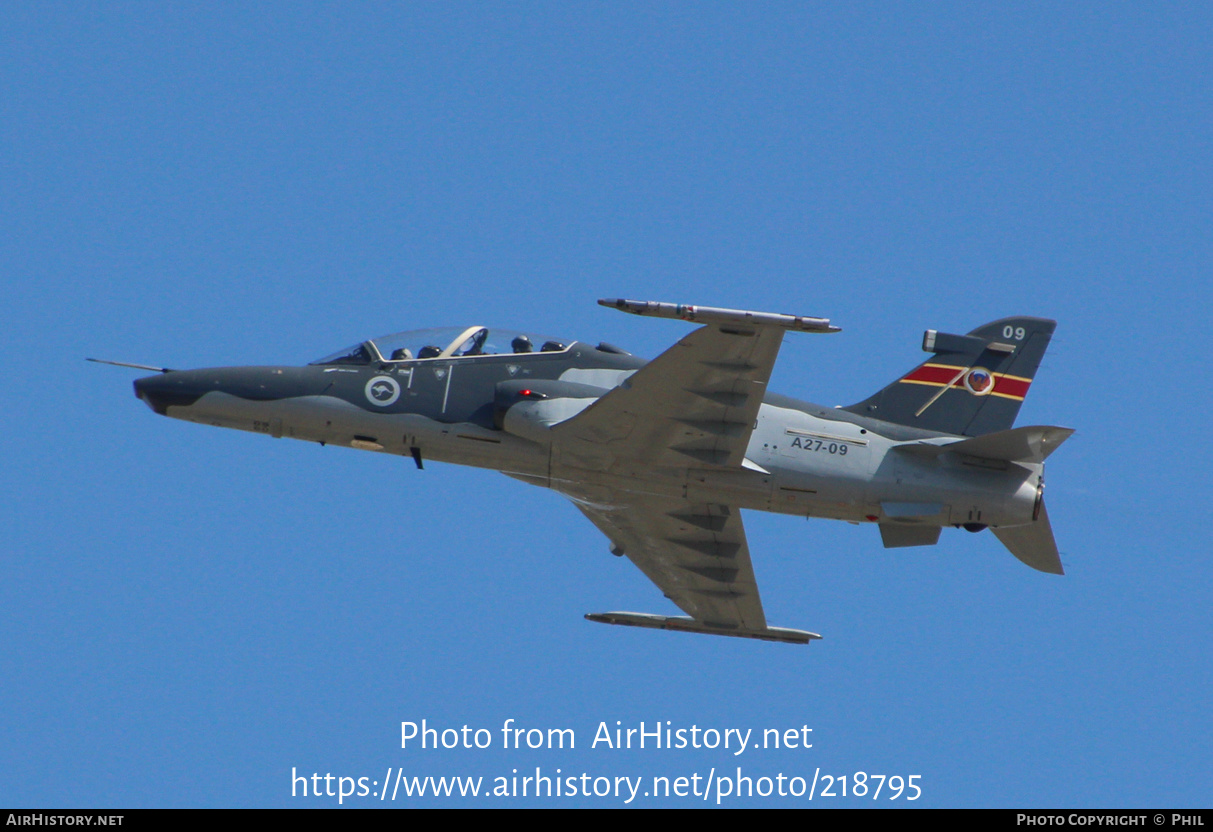 Aircraft Photo of A27-09 | BAE Systems Hawk 127 | Australia - Air Force | AirHistory.net #218795