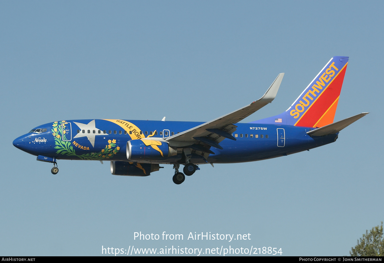 Aircraft Photo of N727SW | Boeing 737-7H4 | Southwest Airlines | AirHistory.net #218854