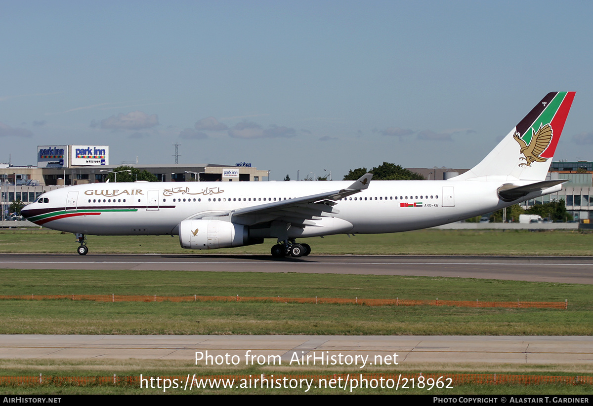 Aircraft Photo of A4O-KB | Airbus A330-243 | Gulf Air | AirHistory.net #218962