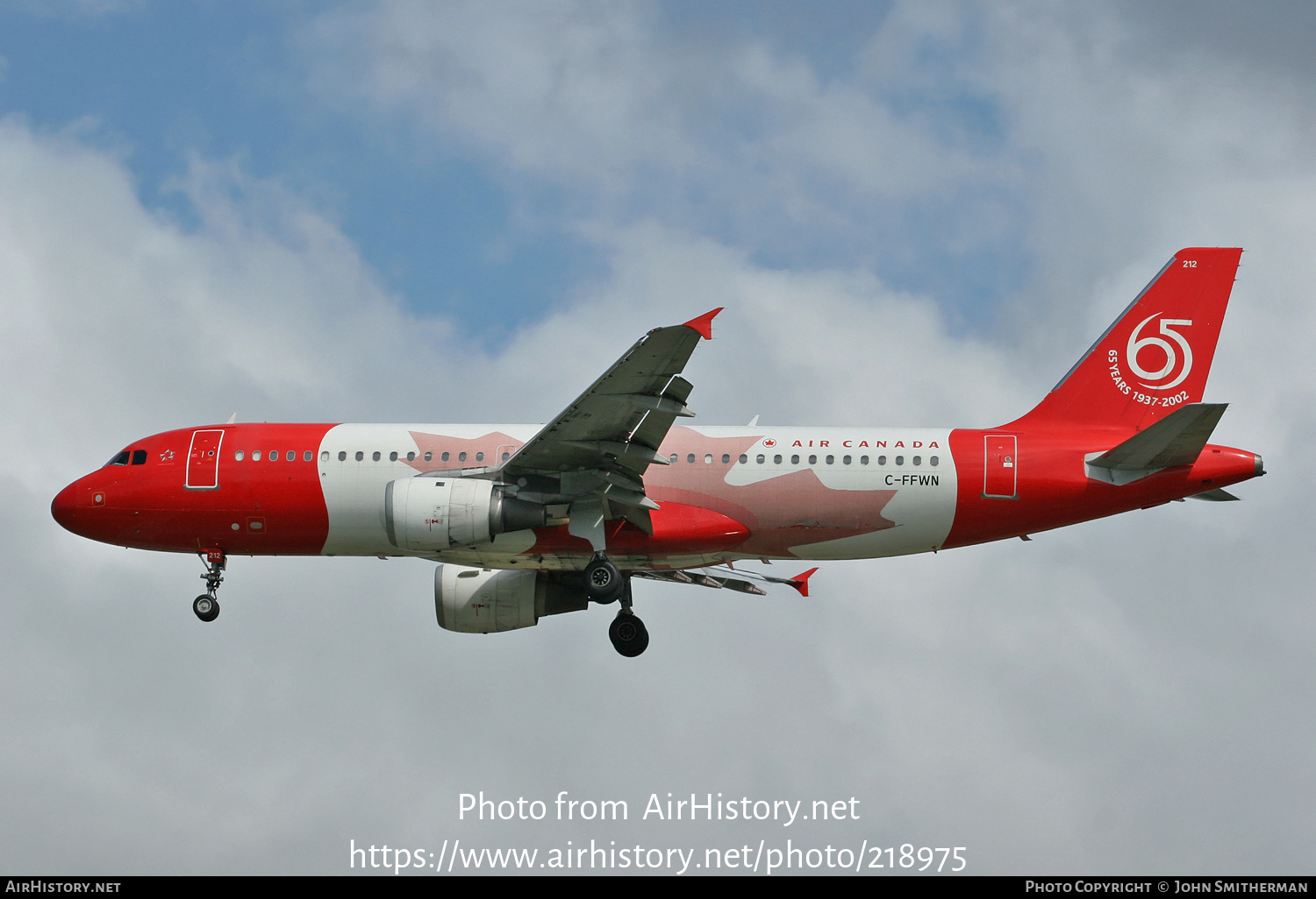 Aircraft Photo of C-FFWN | Airbus A320-211 | Air Canada | AirHistory.net #218975