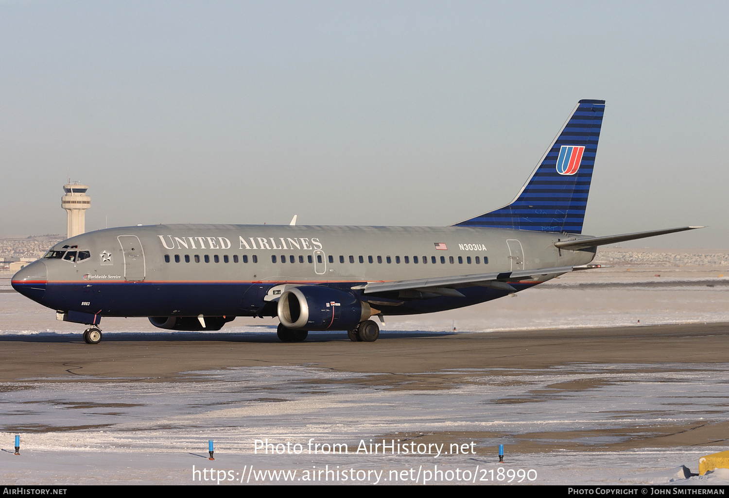 Aircraft Photo of N303UA | Boeing 737-322 | United Airlines | AirHistory.net #218990