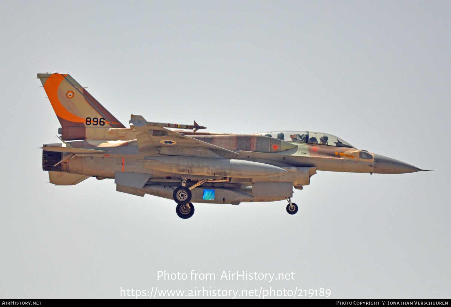 Aircraft Photo of 896 | Lockheed Martin F-16I Sufa | Israel - Air Force | AirHistory.net #219189