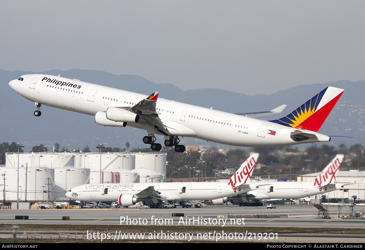 Aircraft Photo of RP-C3441 | Airbus A340-313X | Philippine Airlines | AirHistory.net #219201