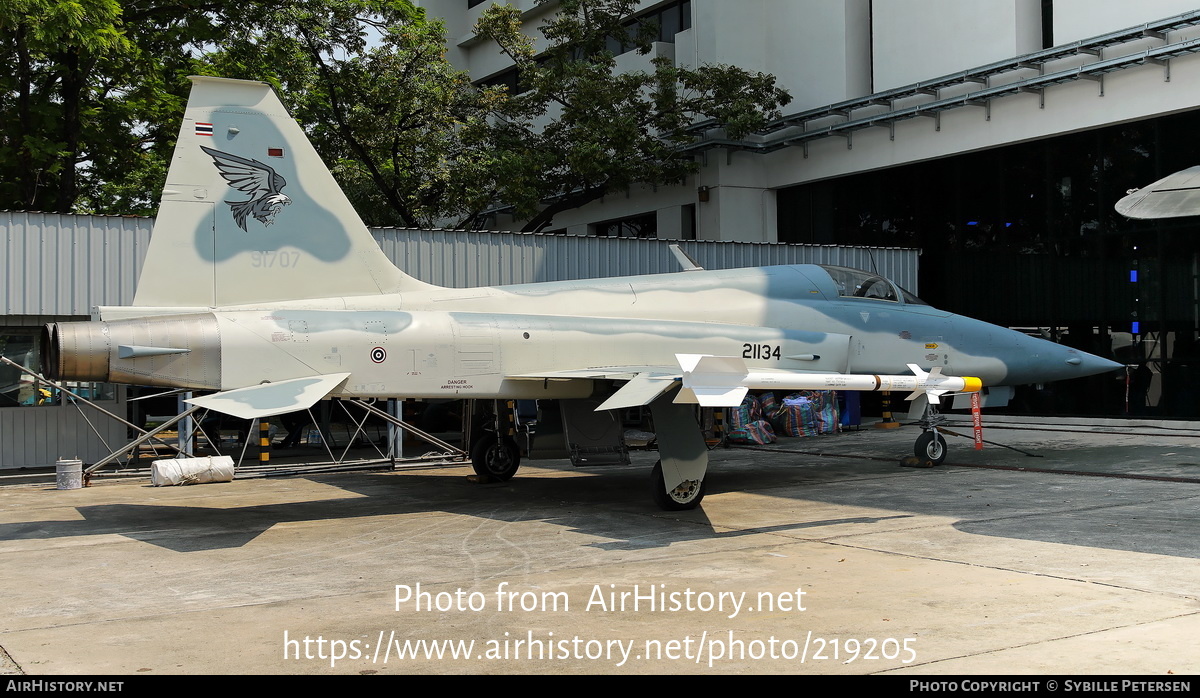 Aircraft Photo of KH18KH-34/24 / 21134 | Northrop F-5T Tiger II | Thailand - Air Force | AirHistory.net #219205