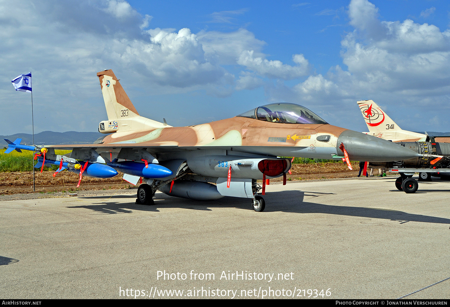 Aircraft Photo of 383 | General Dynamics F-16C Barak | Israel - Air Force | AirHistory.net #219346