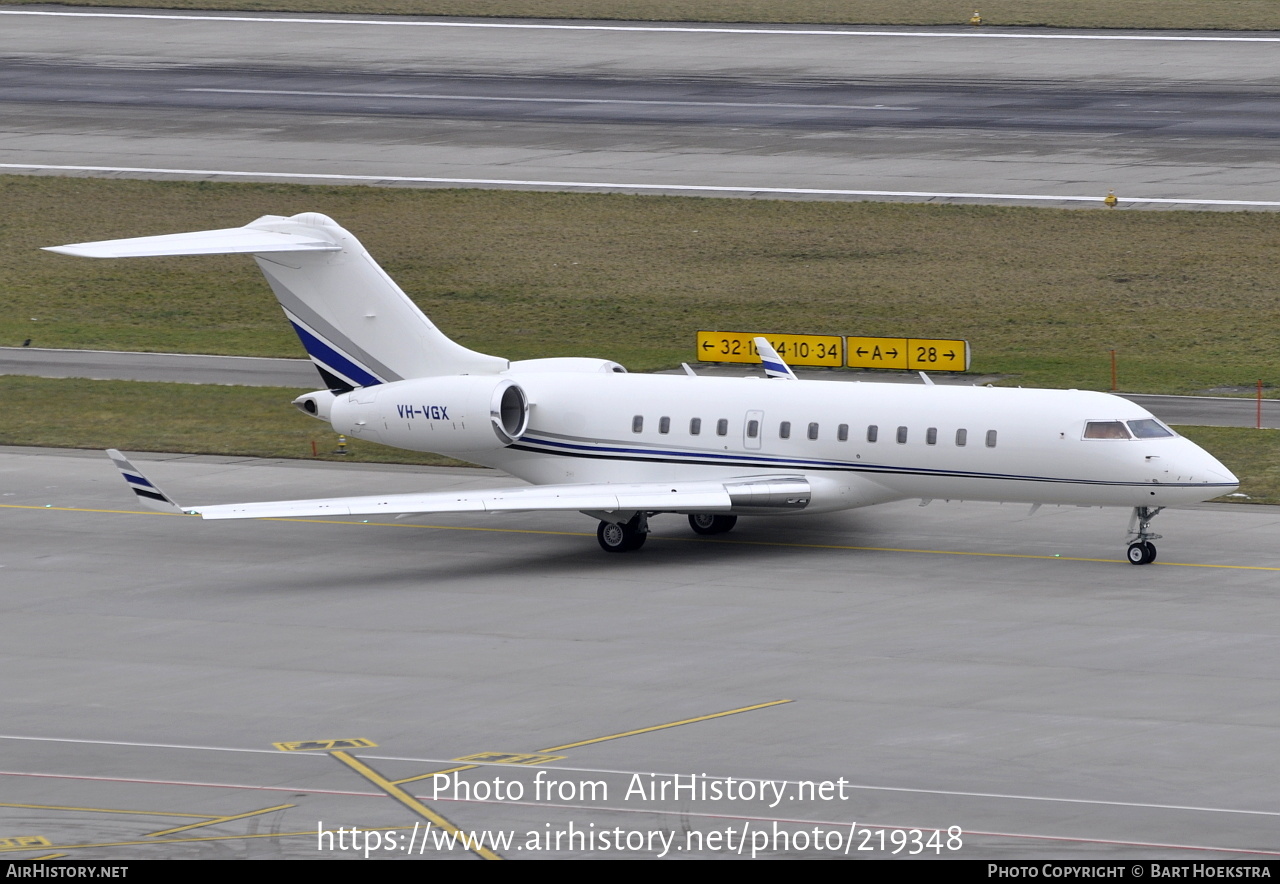 Aircraft Photo of VH-VGX | Bombardier Global Express (BD-700-1A10) | AirHistory.net #219348