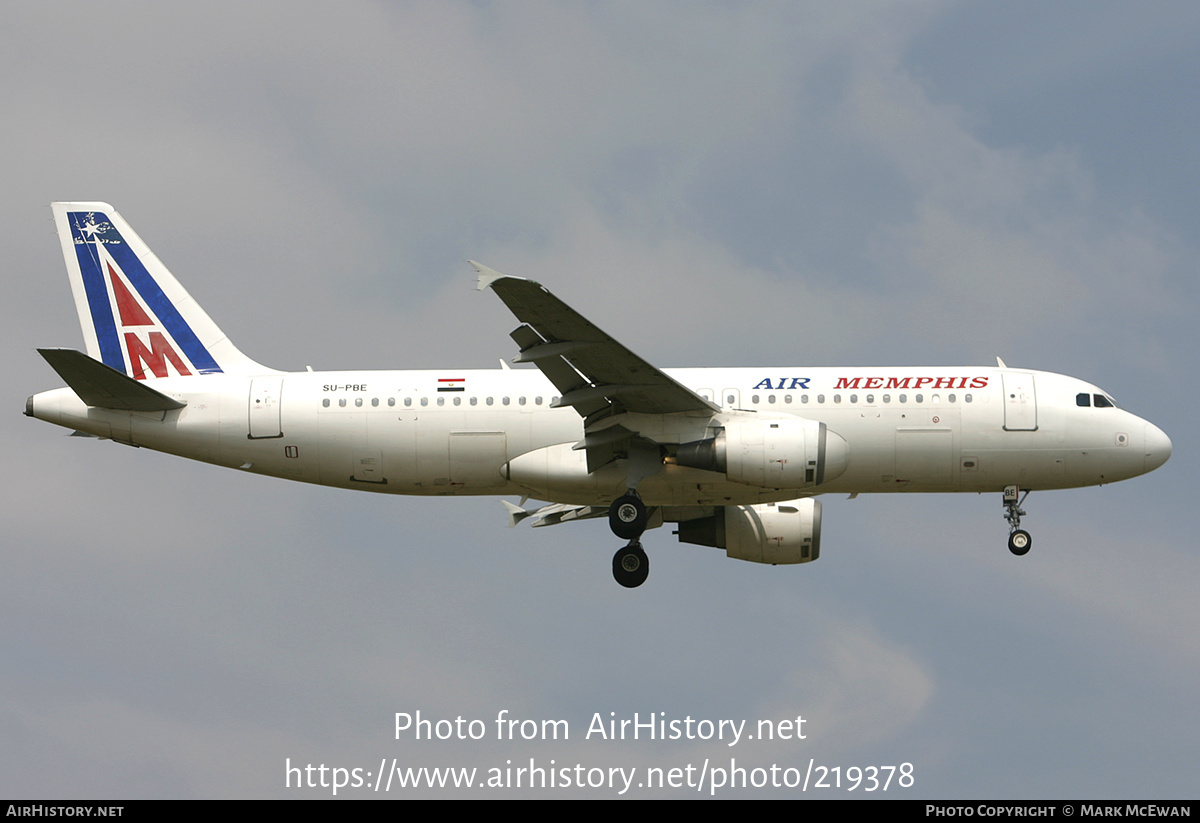 Aircraft Photo of SU-PBE | Airbus A320-211 | Air Memphis | AirHistory.net #219378