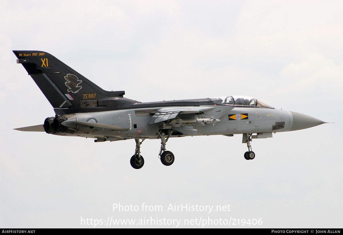 Aircraft Photo of ZE887 | Panavia Tornado F3 | UK - Air Force | AirHistory.net #219406