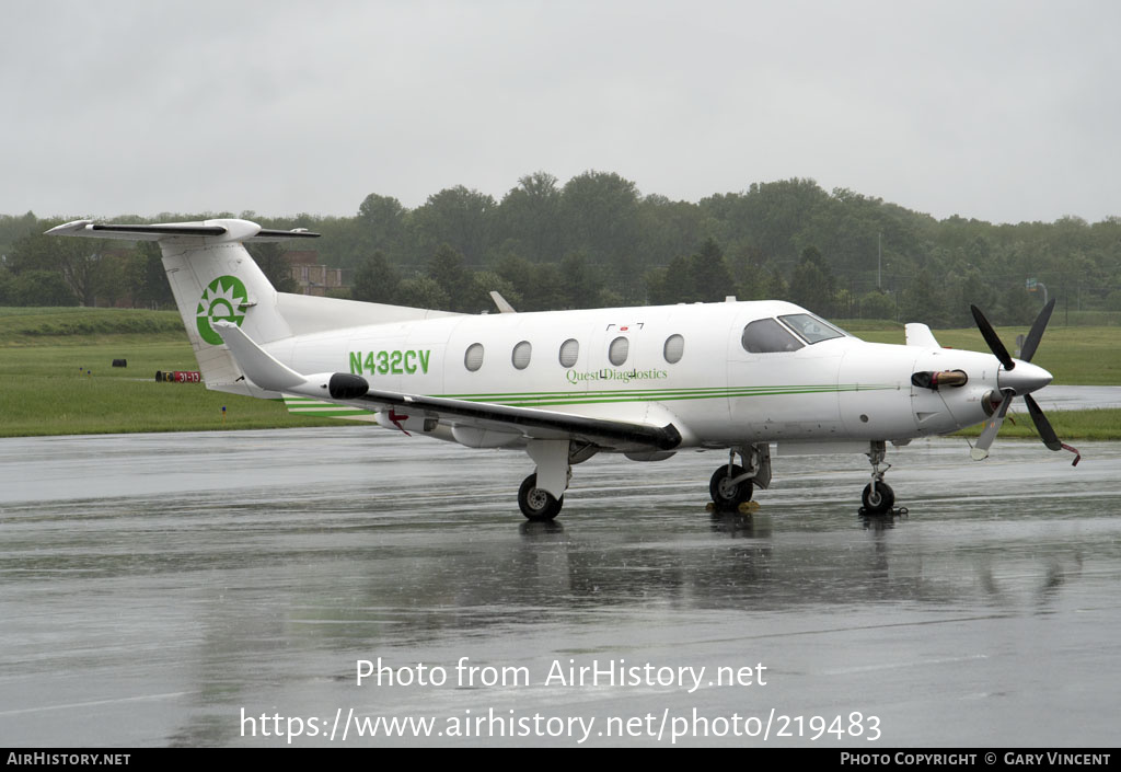 Aircraft Photo of N432CV | Pilatus PC-12/45 | Quest Diagnostics | AirHistory.net #219483