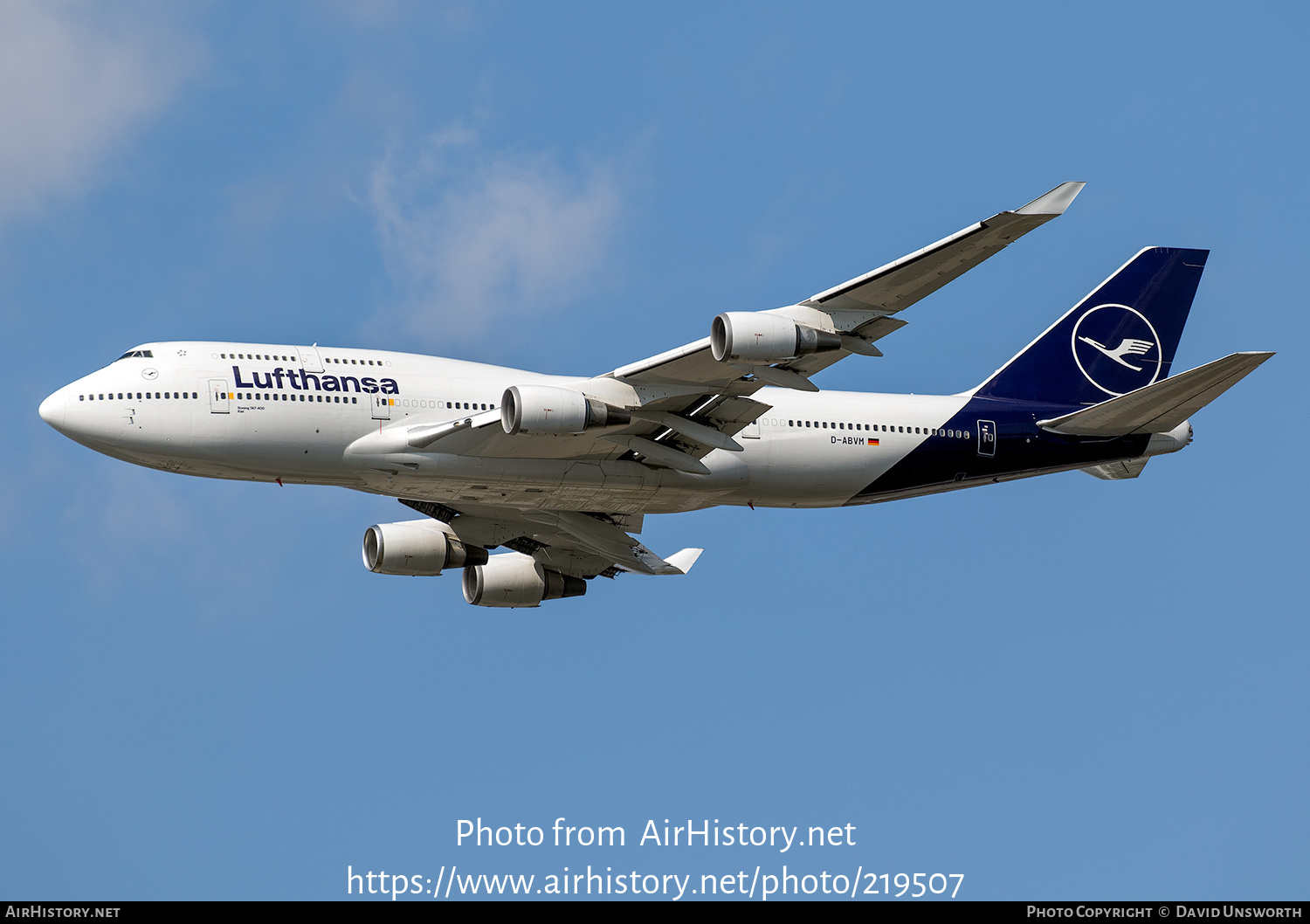 Aircraft Photo of D-ABVM | Boeing 747-430 | Lufthansa | AirHistory.net #219507