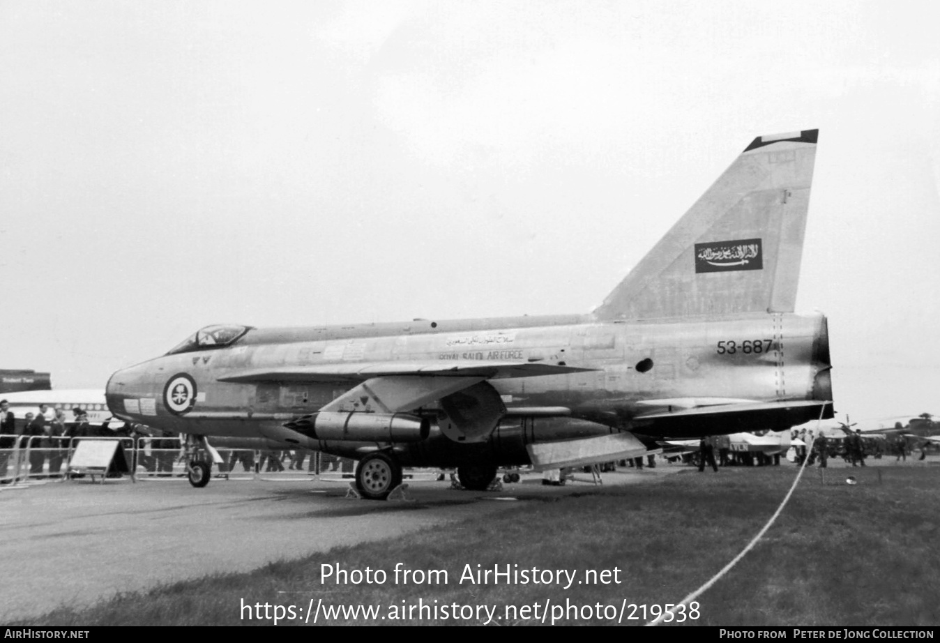 Aircraft Photo of 53-687 | English Electric Lightning F53 | Saudi Arabia - Air Force | AirHistory.net #219538