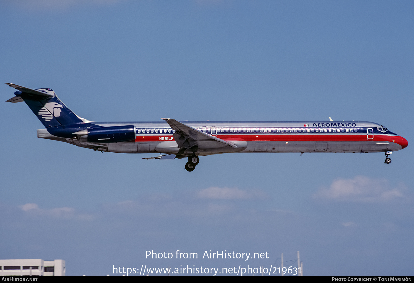 Aircraft Photo of N881LF | McDonnell Douglas MD-83 (DC-9-83) | AeroMéxico | AirHistory.net #219631