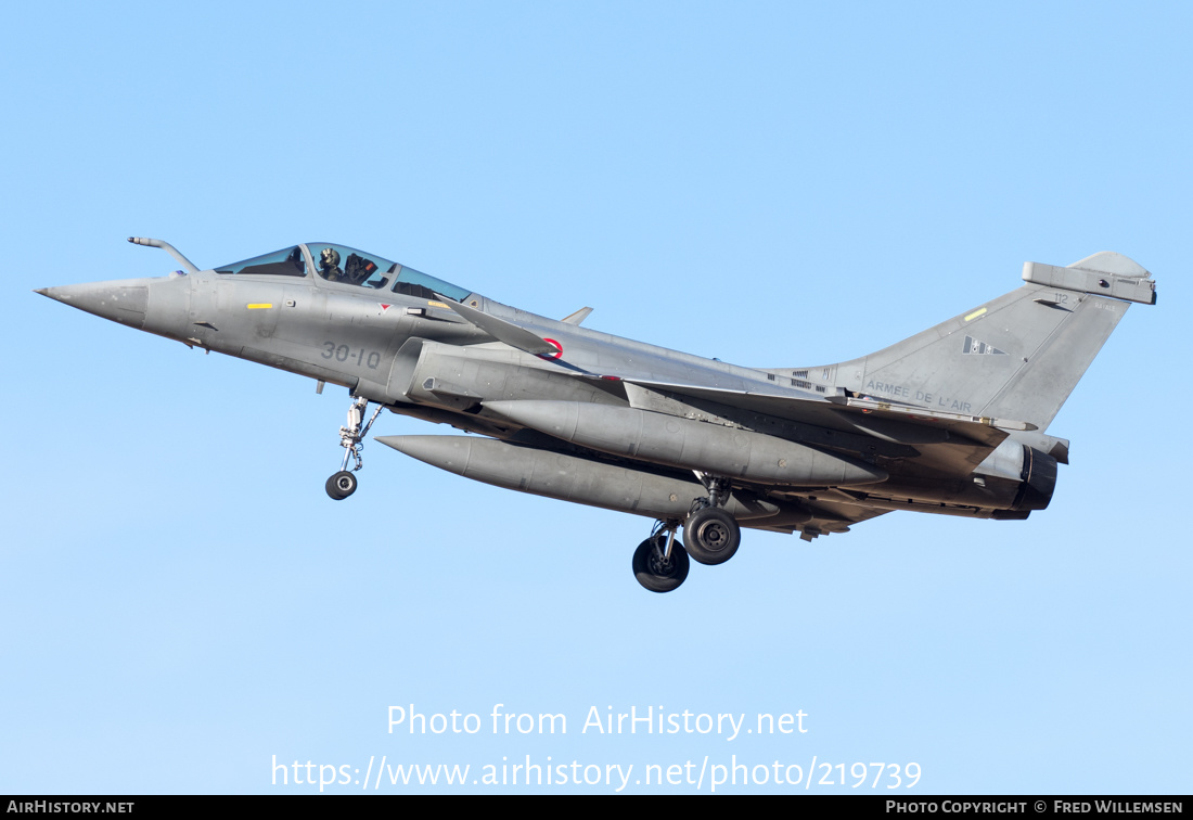 Aircraft Photo of 112 | Dassault Rafale C | France - Air Force | AirHistory.net #219739