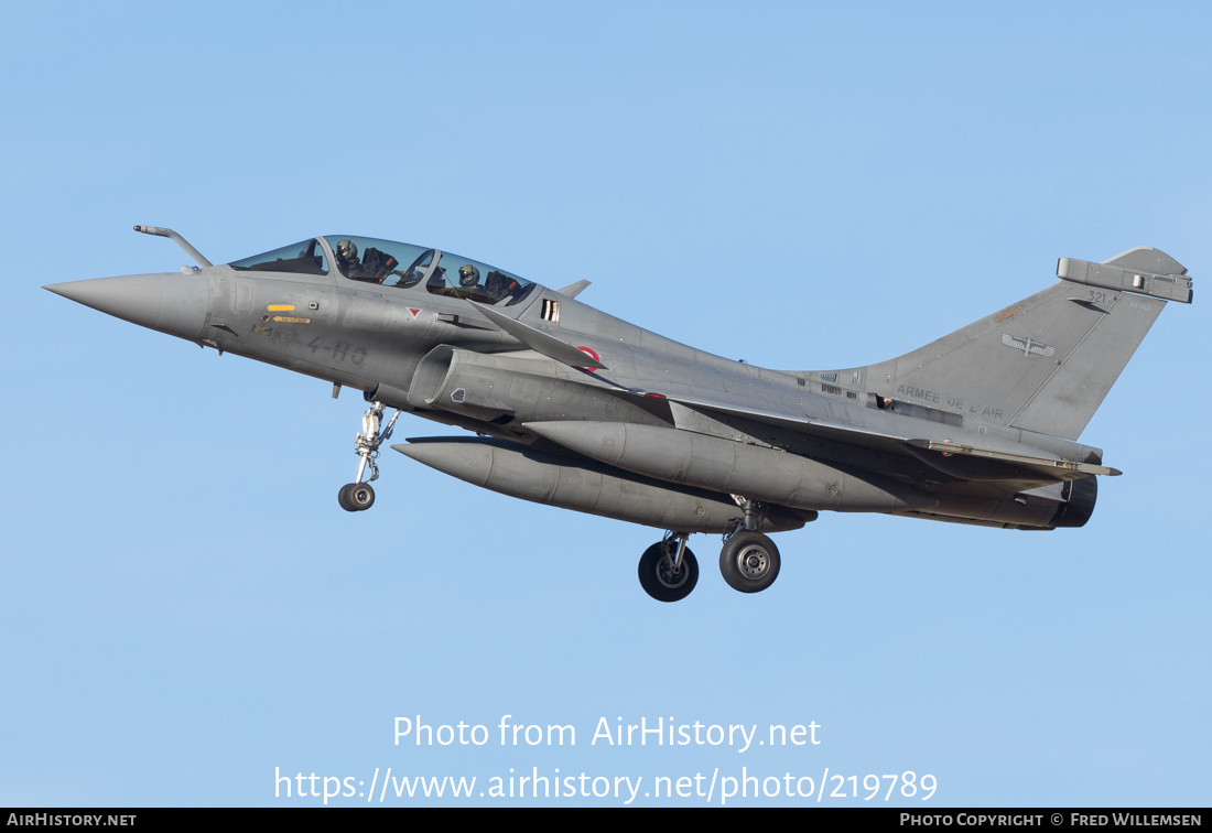 Aircraft Photo of 321 | Dassault Rafale B | France - Air Force | AirHistory.net #219789