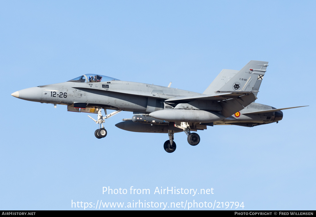 Aircraft Photo of C15-68 | McDonnell Douglas EF-18M Hornet | Spain - Air Force | AirHistory.net #219794